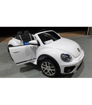 coche electrico niño 12v Escarabajo Volkswagen Beetle 12v blanco -  INDA187-S303wt